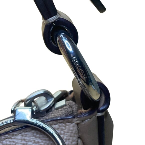 Coach Women’s Beige Monogram Leather Adjustable Strap Chaise Crossbody Bag - Picture 11 of 15